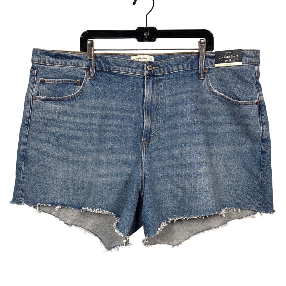 NWT ABERCROMBIE & FITCH "The Dad Short" High-rise, Plus-size Cut, Size 36/22